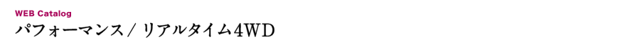 �p�t�H�[�}���X/���A���^�C��4WD