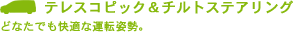 �e���X�R�s�b�N���`���g�X�e�A�����B�ǂȂ��ł����K�ȉ^�]�p���B