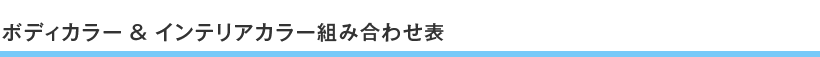 �{�f�B�J���[���C���e���A�J���[�g�ݍ��킹�\