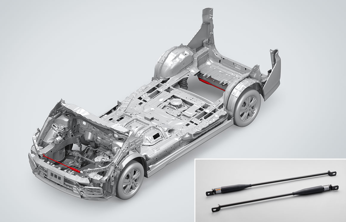 運動性能の総合力を高める「パフォーマンス ダンパー&reg;」。