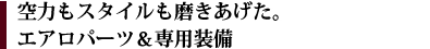 ��͂��X�^�C���������������B�G�A���p�[�c����p����