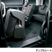 ワンモーションウォークイン機構 タンブルシート(イメージ)