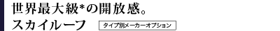���E�ő勉���̊J�����B�X�J�C���[�t�@�^�C�v�ʃ��[�J�[�I�v�V����