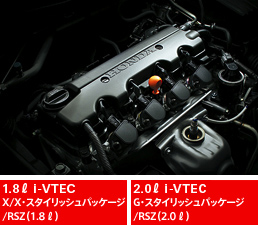 1.8L i-VTEC X/X�E�X�^�C���b�V���p�b�P�[�W/RSZ�i1.8�E�j/2.0L i-VTEC G�E�X�^�C���b�V���p�b�P�[�W/RSZ�i2.0�E�j