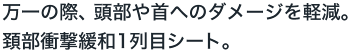����̍ہA�������ւ̃_���[�W���y���B�z���Ռ��ɘa1��ڃV�[�g�B