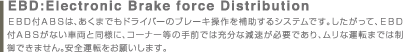 EBD�FElectronic Brake force Distribution