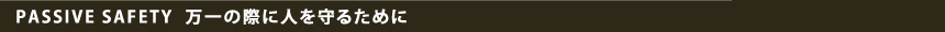 PASSIVE SAFETY  ����̍ۂɐl����邽�߂�