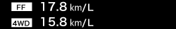 �mFF�n17.8km/L�m4WD�n15.8km/L