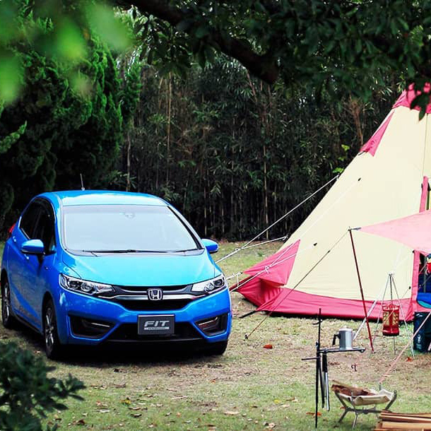 「フィット（2017年5月終了モデル）」にキャンプ道具をどう積む？上手な積み方を検証