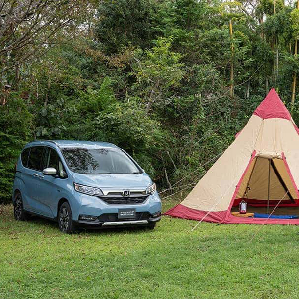 「フリード＋（2022年5月終了モデル）」にキャンプ道具をどう積む？上手な積み方を検証