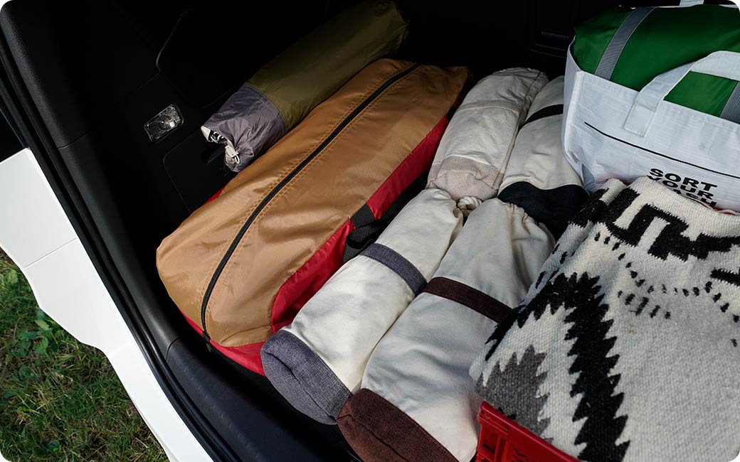 テント＋リビングスペースのアイテムを集約しよう！