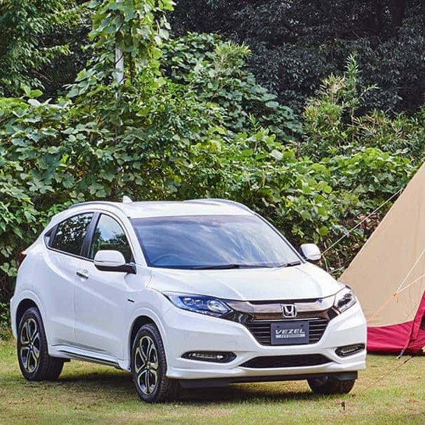 「ヴェゼル（2018年1月終了モデル）」にキャンプ道具をどう積む？上手な積み方を検証