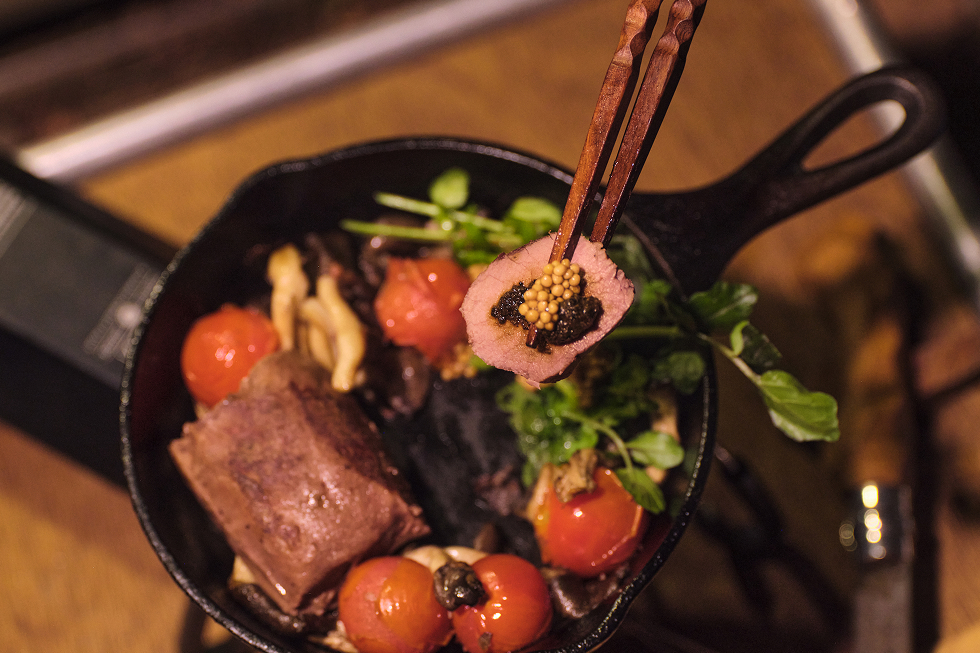 胡醤油をアクセントとしてプラス