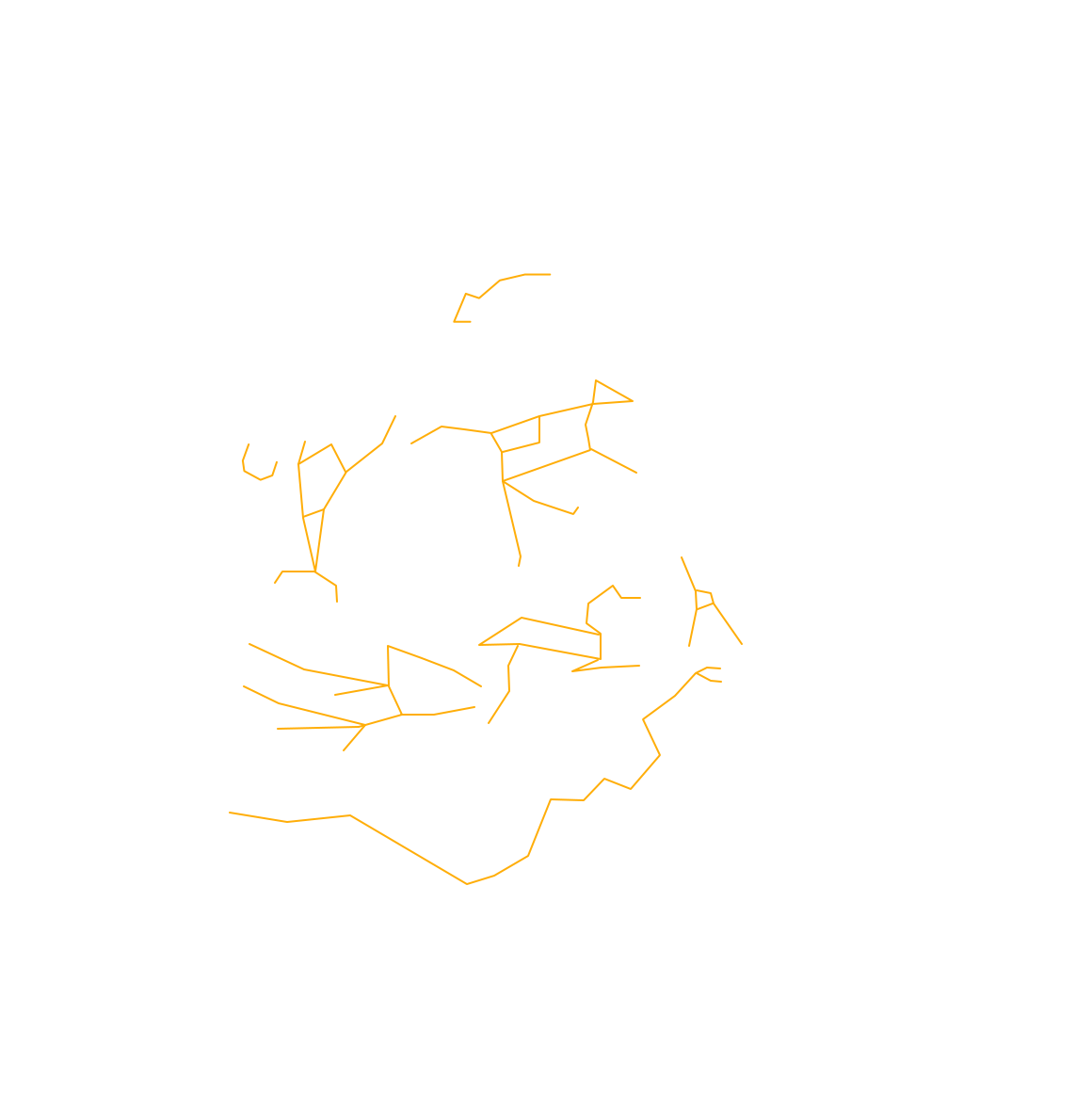 星座星座線を表示した画像