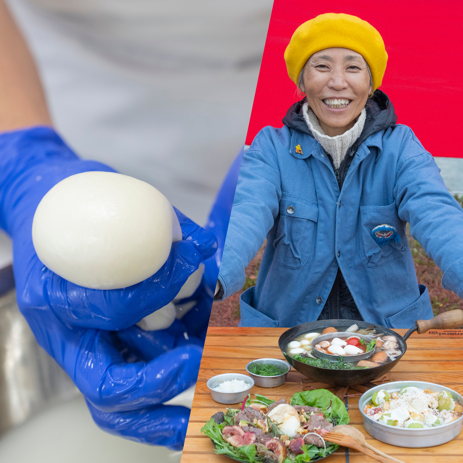 地産地消キャンプ飯旅「信州編」チーズ作り体験×フルーツたっぷりデザートGINO