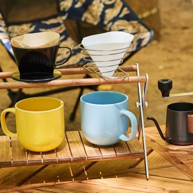 キャンプ仕様のコーヒードリップスタンド