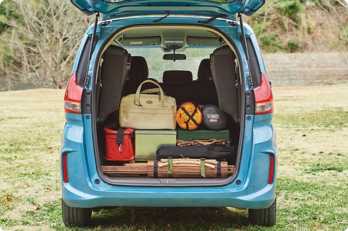 細長くなり、ラゲッジスペースにも余裕で収まりました