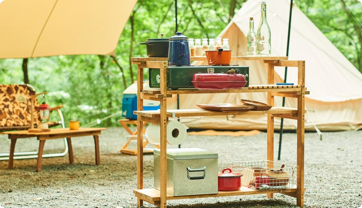 今回、Hondaキャンプ編集部がDIYしたギアは、キッチンテーブルです