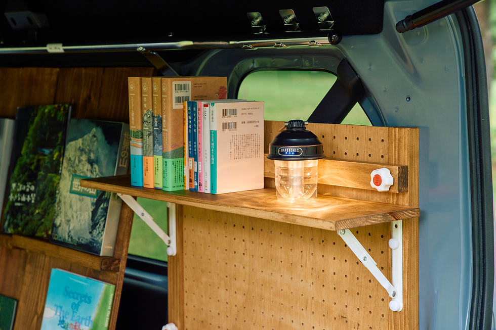 N-VANを図書館に！実際に本を入れてみた