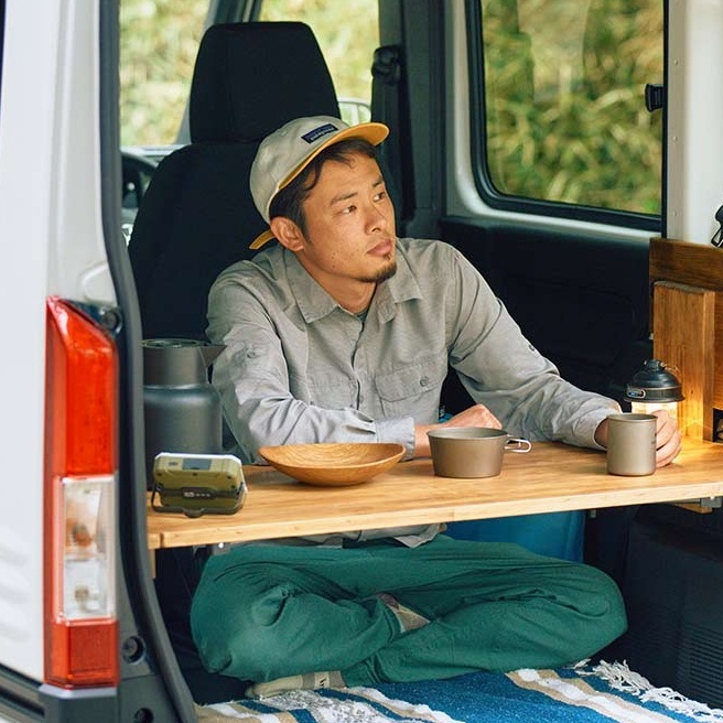 N-VANの荷室をキャンプ仕様に アレンジ！便利な2WAYテーブル