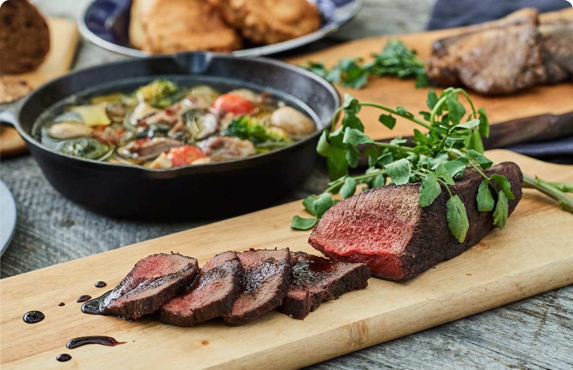 ジビエ肉でひと味違うディナーを！