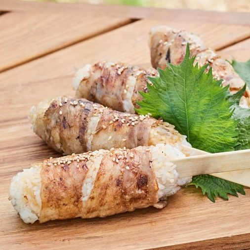 串焼き肉巻きおにぎり