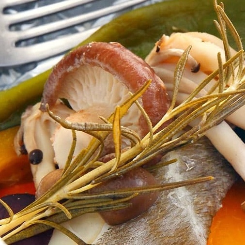 白身魚と野菜の白ワイン蒸し