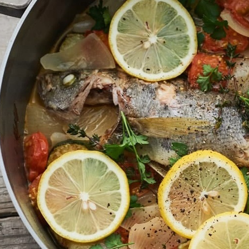 白身魚とハーブのオーブン蒸し