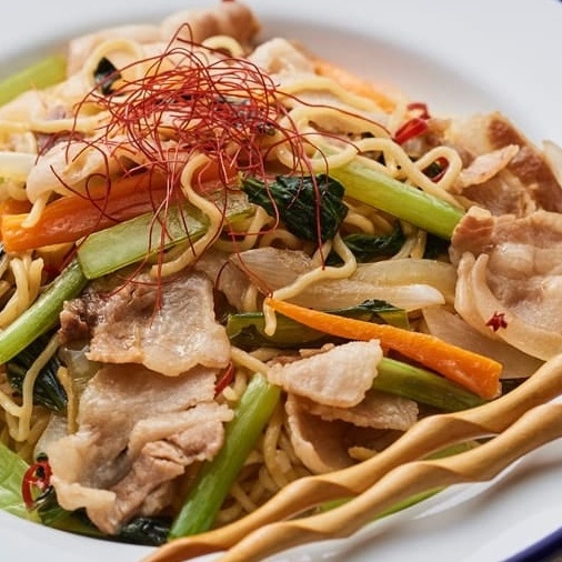 ピリ辛ポン酢のさっぱり焼きそば