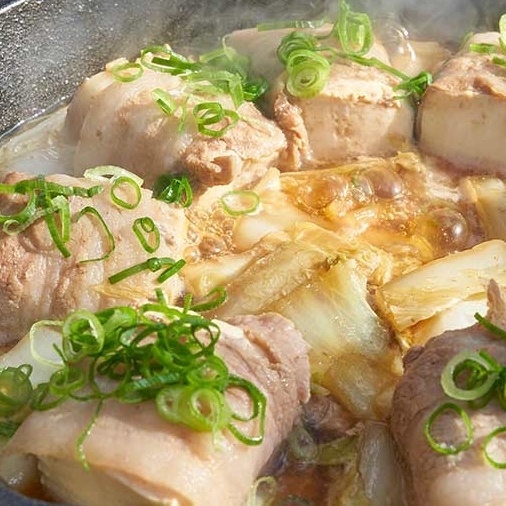 豆腐の肉巻き鍋