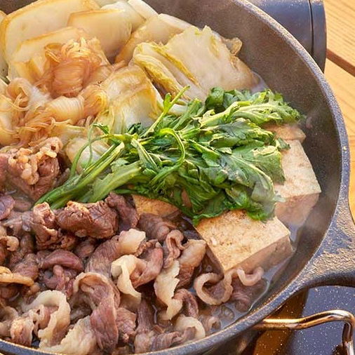 簡単スキレットすき焼き