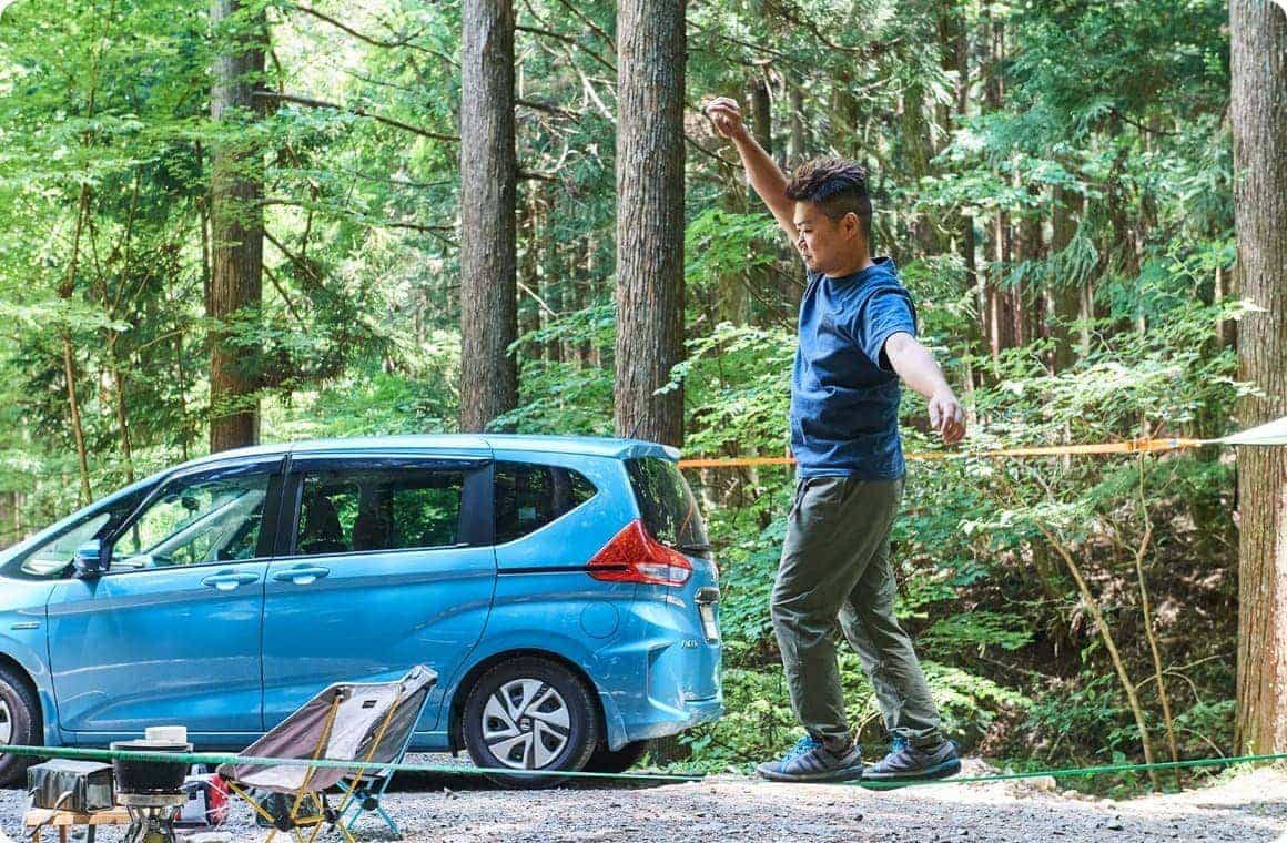 スラックラインの画像