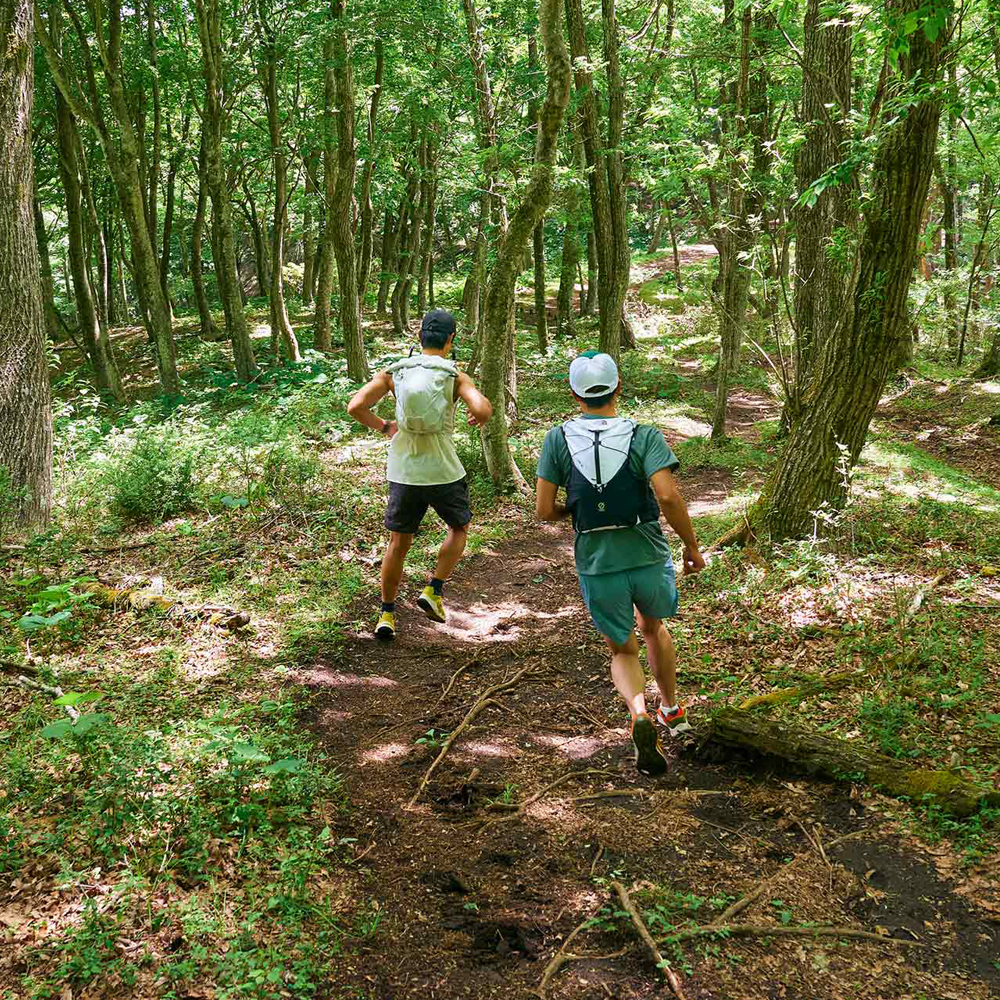 ソロキャンプ×トレイルランニング