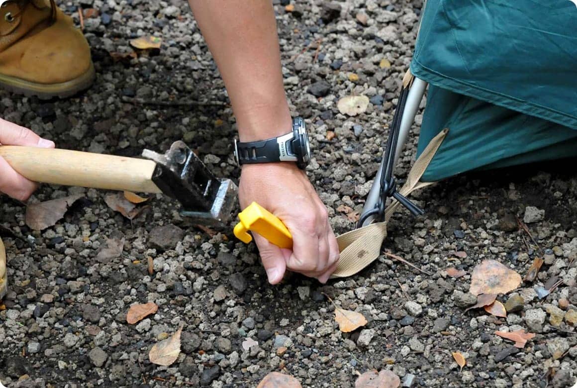 ペグダウン開始！