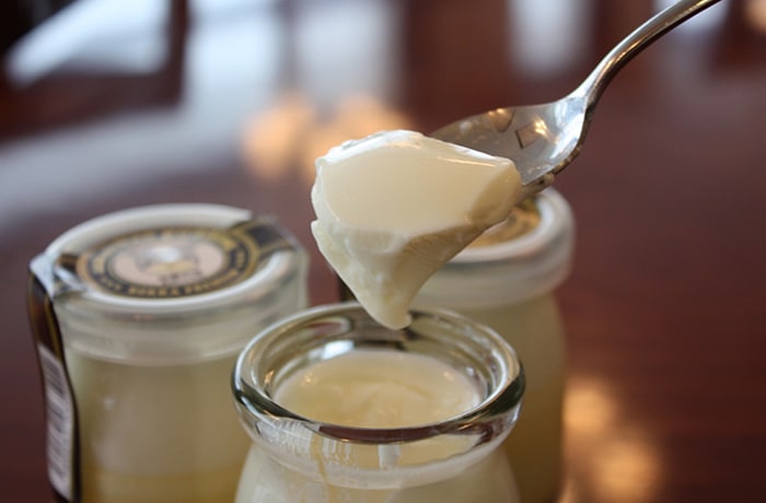 ジャージー牛乳で作った、濃厚な「あんこちゃんプリン」。お土産にいかが?