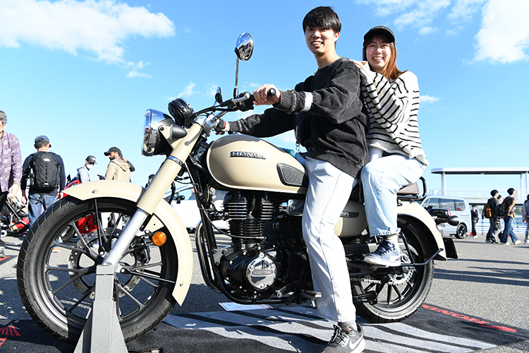 画像：バイク展示