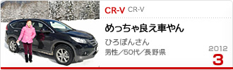2012�N3���̉Ƒ���c��� CR-V