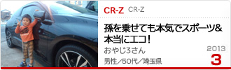 2013�N3���̉Ƒ���c��� CR-Z