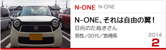 2014�N2���̉Ƒ���c��� N-ONE
