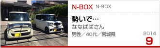 2014�N9���̉Ƒ���c��� N-BOX