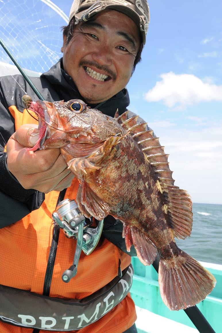 もちろんターゲットはマダイだけにあらず。大原沖は大型のカサゴやマハタ、ヒラメ、ホウボウ、青ものなど多彩な釣果が期待できる