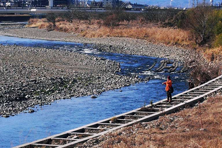 誰でも川魚の王様の強い引きを体感！