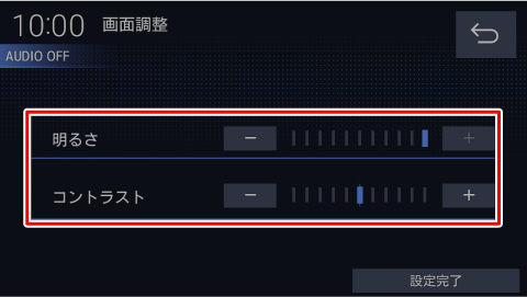 ��ʂ̖��邳��掿�𒲐�����