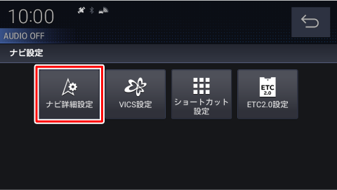 [�i�r�ڍאݒ�]�Ƀ^�b�`����