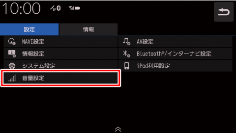 [���ʐݒ�]�Ƀ^�b�`����