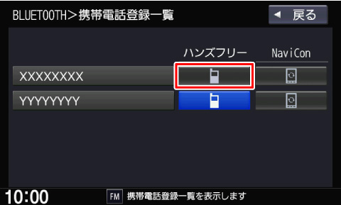 ���蓖�Ă������Ȃ��g�ѓd�b��[�n���Y�t���[]�̃{�^���Ƀ^�b�`����