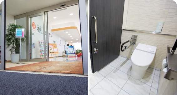 バリアフリーの店づくり