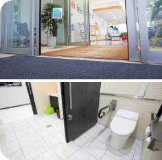 バリアフリーの店づくり