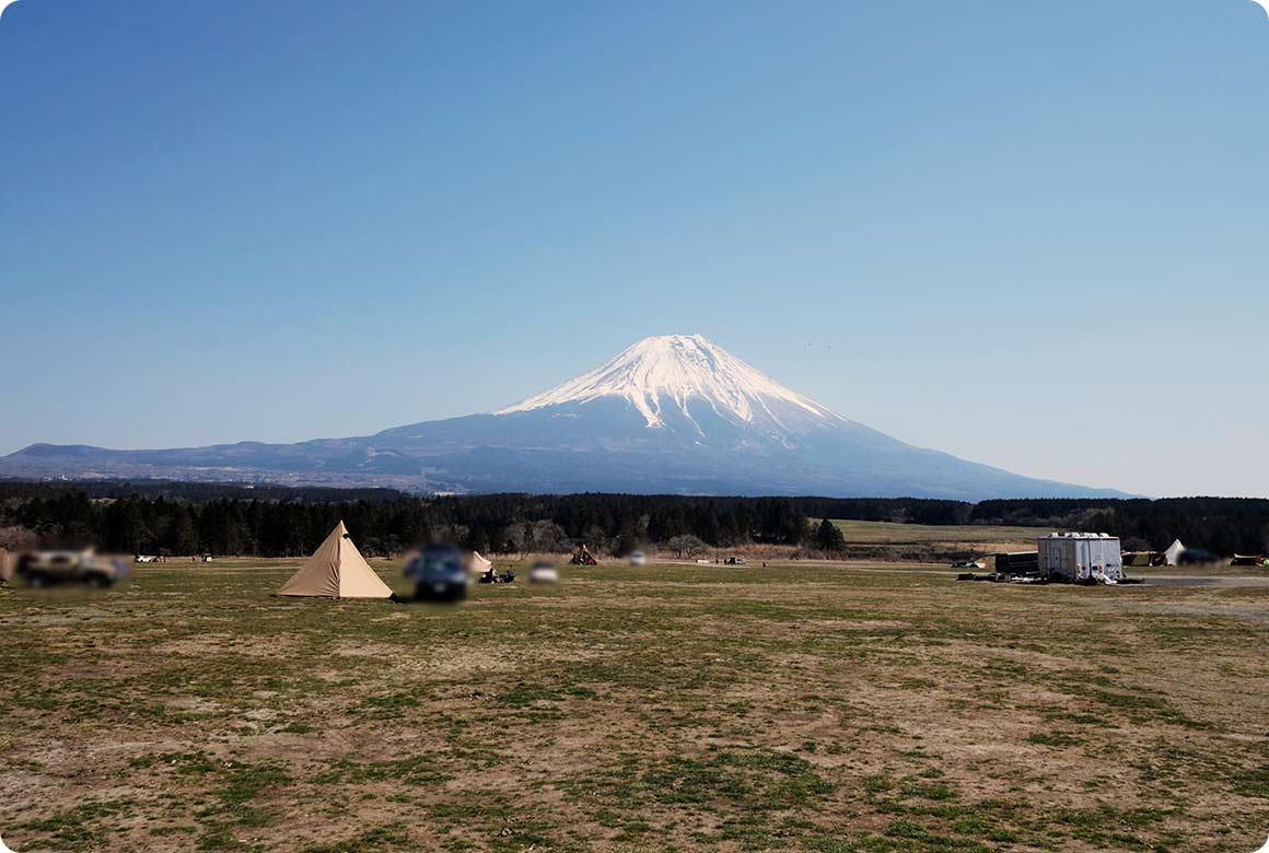 説明不要の大絶景。この景色をみるために全国からキャンパーが集まる