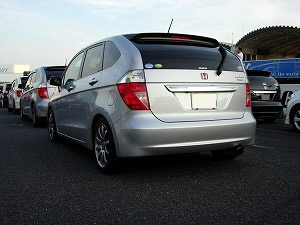 ホームストレートにて